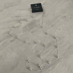 J.Crew Silver Long Necklace – New, Never Worn, NWT